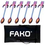 Fako Bijoux® - 6x Theelepel / Koffielepel Hangende Kat -, Verzenden, Nieuw