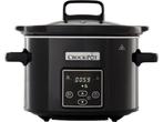CrockPot CR-61 - Slow Cooker 2,4L - Digitale timer - Zwart, Witgoed en Apparatuur, Verzenden, Zo goed als nieuw