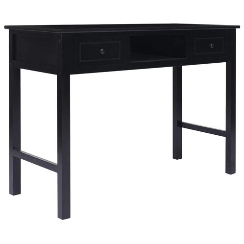 Bureau Zwart Paulownia 108cm - Retourdeal - 47% Korting!, Huis en Inrichting, Bureaus, Nieuw, Bureau, Ophalen of Verzenden