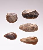 Early Neolithic chalcedoon/vuursteen 5 vroeg neolithische, Antiek en Kunst