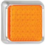 LED knipperlicht met chromen rand  | 12-24v | 40cm. kabel, Verzenden, Nieuw