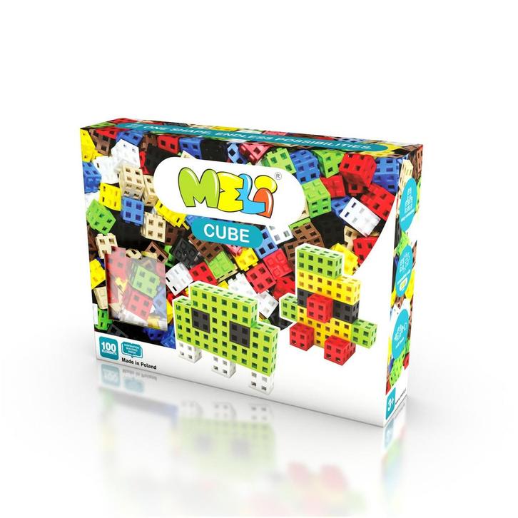 Meli - 50801 - Cube 100 (kinder bouwsets), Kinderen en Baby's, Speelgoed | Bouwstenen, Nieuw, Verzenden