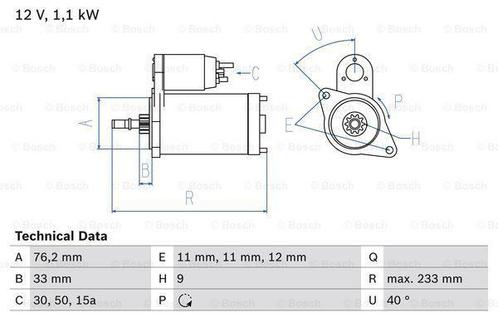 Startmotor / Starter VOLKSWAGEN TRANSPORTER T4 (2.0), Auto-onderdelen, Motor en Toebehoren, Nieuw, Ophalen of Verzenden