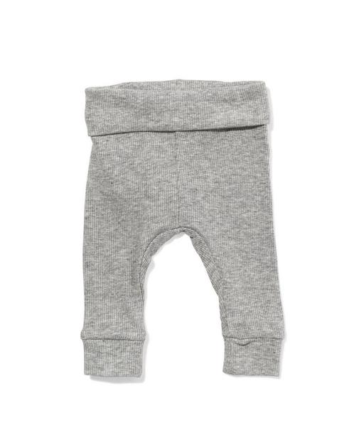 HEMA Newborn prematuur broek bamboe stretch grijsmelange