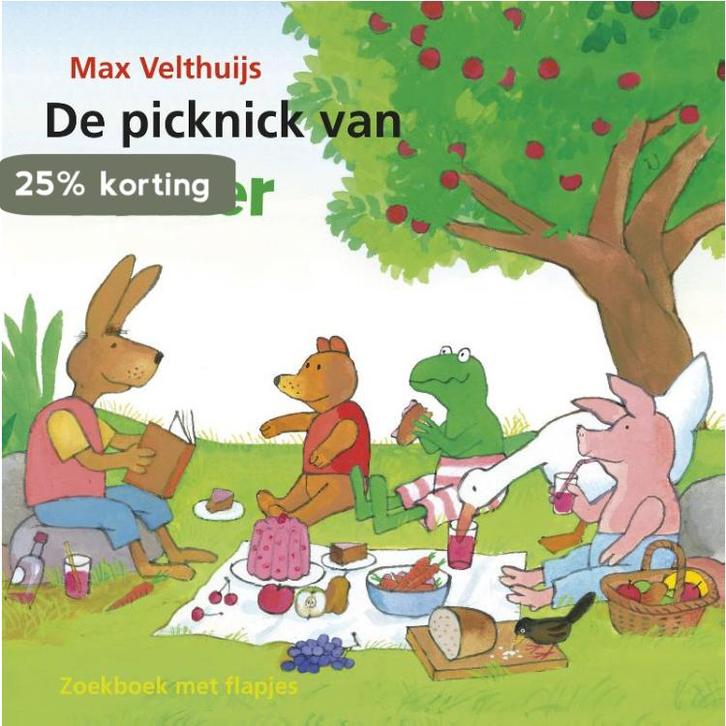 De picknick van kikker 9789025866051 Max Velthuijs, Boeken, Kinderboeken | Baby's en Peuters, Gelezen, Verzenden