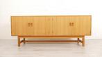 Vintage dressoir | Eiken | Deens design | 214 cm, Japandi, mid-century modern, vintage, retro, Eikenhout, Ophalen of Verzenden