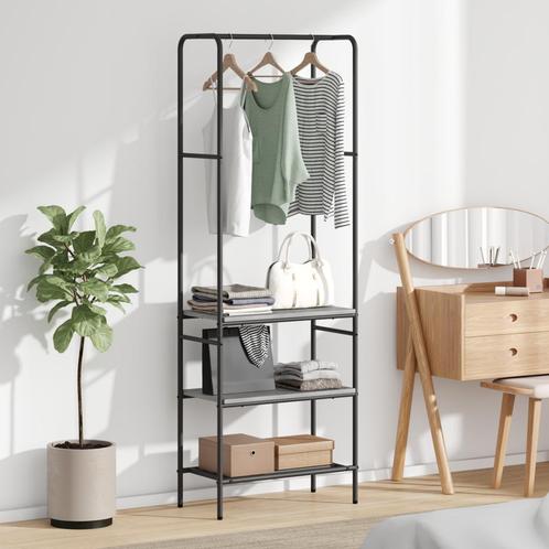vidaXL Kledingrek met planken met plank Grijs sonoma 60 x 30, Kleding | Dames, Kledingrekken, Nieuw, Verzenden