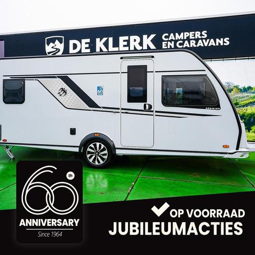 Knaus SUDWIND 500 UF 60 YEARS Campovollo Korting 3766.-, Caravans en Kamperen, Caravans, 1000 - 1250 kg, Knaus, 7 tot 8 meter