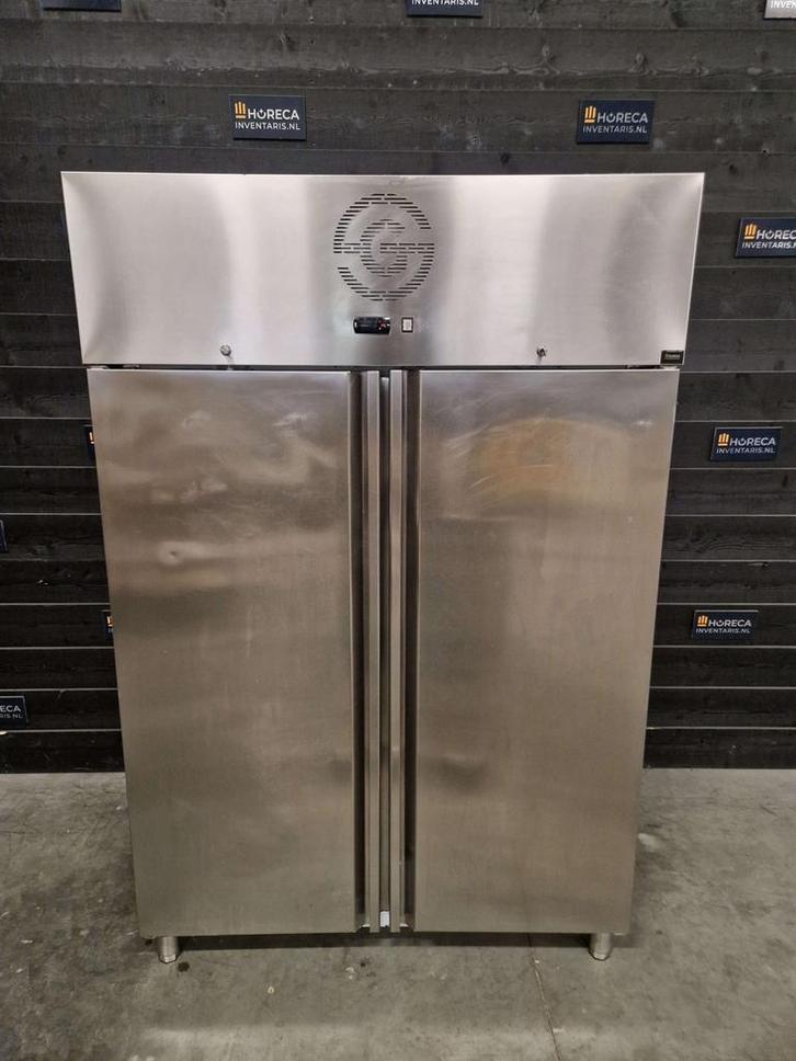 Vrieskast | HWG | dubbeldeurs | RVS | 230V, Zakelijke goederen, Horeca | Keukenapparatuur, Gebruikt, Koelen en Vriezen