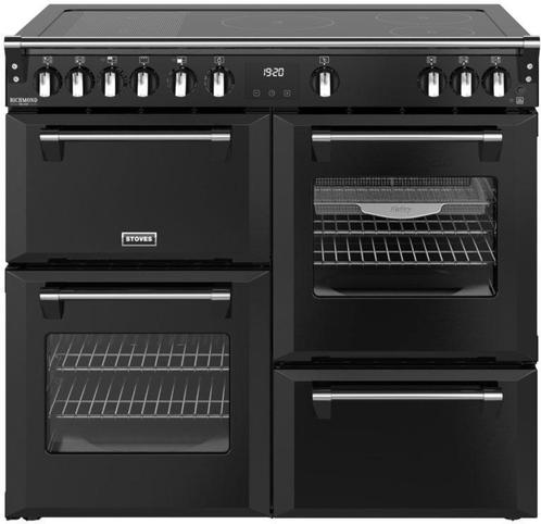 Stoves Richmond 100 Ei DX RTY inductie fornuis - zwart - 100, Witgoed en Apparatuur, Fornuizen, 60 cm of meer, Vrijstaand, 5 kookzones of meer