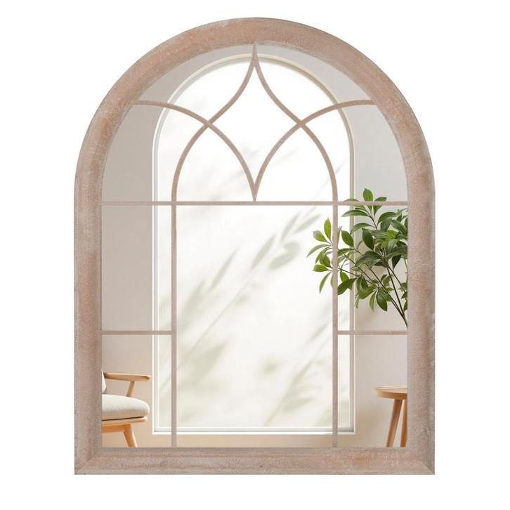 LIVSK Boerderijraamkozijnspiegel - Robuust Metalen Frame - H, Huis en Inrichting, Woonaccessoires | Spiegels, Nieuw, Verzenden