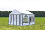 Premium Partytent PVC 5x4x2 mtr in Wit-Grijs (5x4 meter), Verzenden, Nieuw, 2 meter of meer, Partytent