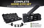 Complete Home Gym Set 50 kg Halterset + Trainingsbank, Sport en Fitness, Overige materialen, Overige typen, Nieuw, Verzenden