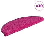 vidaXL Trapmatten 30 stuks 65x21x4 cm Roze Halfrond Groot, Doe-het-zelf en Verbouw, Ladders en Trappen, Verzenden, Nieuw