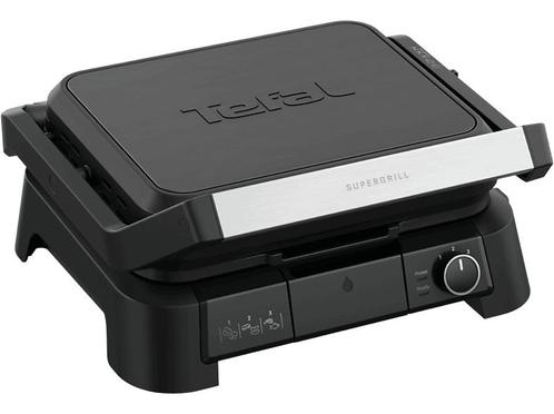 Tefal -   Supergrill 3-in-1 Contactgrill Zwart, Witgoed en Apparatuur, Contactgrills, Nieuw, Verzenden
