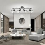 LED spotlightset 4-vlam zwart E14 draaibaar, Verzenden, Nieuw