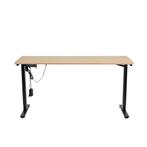 Verstelbaar bureau met verlichting - naturel, Ophalen of Verzenden, Nieuw