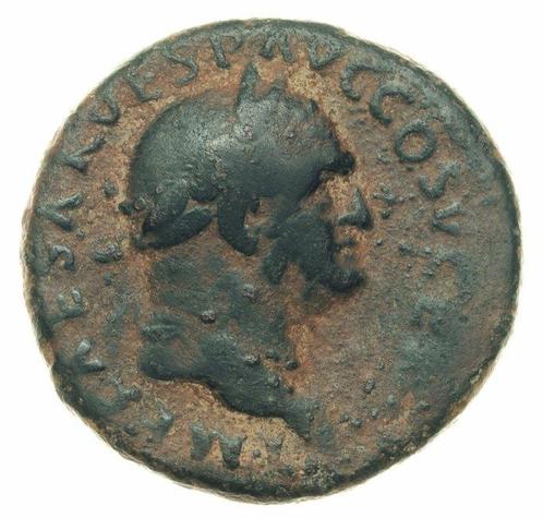 Romeinse Rijk. Vespasian (69-79 n.Chr.). As (Victory), Postzegels en Munten, Munten | Europa | Niet-Euromunten