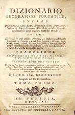 Brouckner - Dizionario Geografico Portatile - 1761