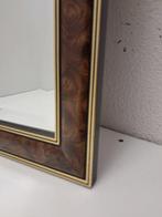 Spiegel - Glas, Hout - 90 cm facet geslepen