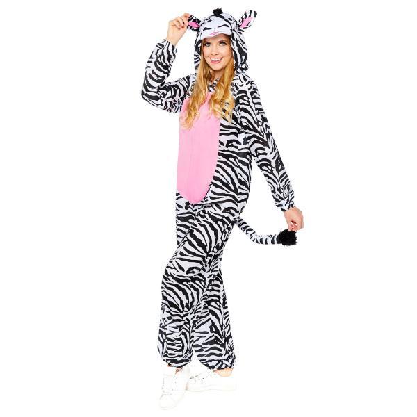 Zebra Onesie Met Capuchon Volwassenen, Kleding | Dames, Carnavalskleding en Feestkleding, Nieuw, Ophalen of Verzenden
