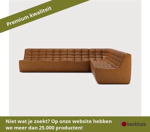 Ethnicraft N701 Modulare Sofagranitur 90° Quadratisch rechts, Huis en Inrichting, Fauteuils, Nieuw, Overige materialen, Ophalen of Verzenden