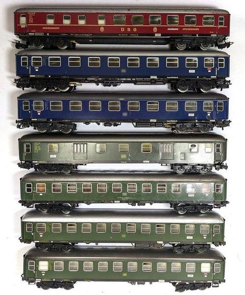 Märklin H0 - Modeltrein personenwagen (7) - 7 personenautos, Hobby en Vrije tijd, Modeltreinen | H0