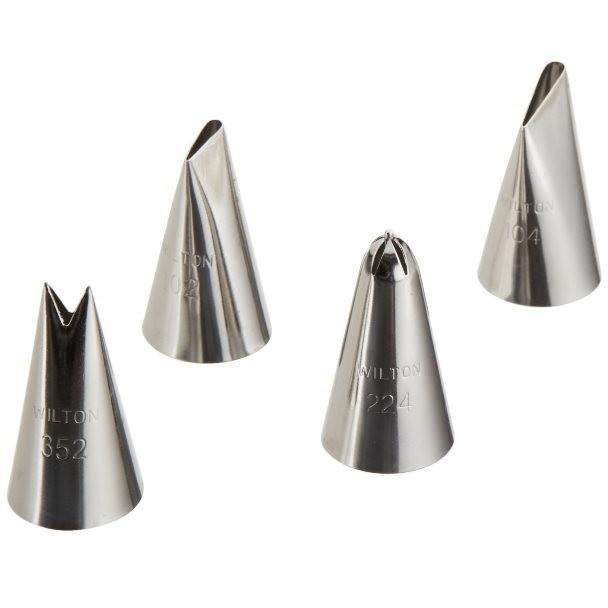 Wilton Spuitmondjes Set (#102, #104, #224, #352), Hobby en Vrije tijd, Taarten en Cupcakes maken, Nieuw, Verzenden