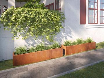 Adeqo cortenstaal plantenbak rechthoek 200 x 40 x 40 cm beschikbaar voor biedingen