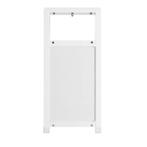 Waskast badkamer met uitklapbare waszak en open vak, Huis en Inrichting, Badkamer | Badkamermeubels, Verzenden, Nieuw