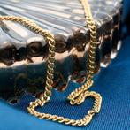 Gouden gourmetschakel ketting, Ophalen of Verzenden, Gebruikt, Overige kleuren, Goud