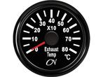 CN Pyrometer analoog+gever zwart - 52 mm, Ophalen of Verzenden, Nieuw