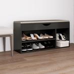 Schoenenbank Grijs 104cm | Retourdeal | 45% Korting!, Ophalen of Verzenden, Nieuw