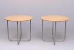 Tafel - Beuken - Twee bijzettafels, Antiek en Kunst