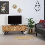 WEES SNEL! Industriële tv-meubel visgraat acaciahout