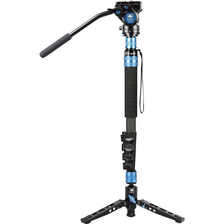 Sirui Monopod P-325FL + VA-5 Head, Audio, Tv en Foto, Fotografie | Statieven en Balhoofden, Ministatief, Nieuw, 175 cm of meer
