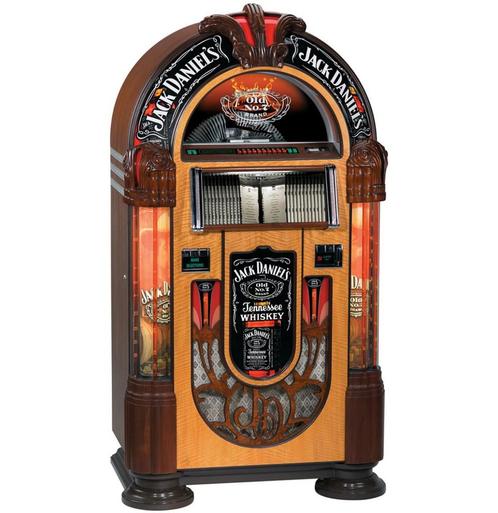 Jack Daniels Rock-Ola 100 CD Jukebox Met Bluetooth, Verzamelen, Automaten | Jukeboxen, Ophalen