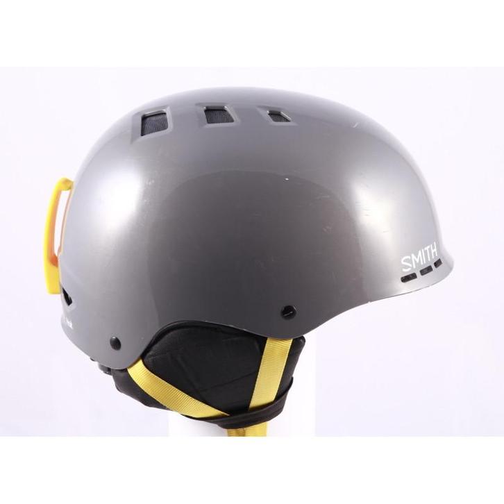 59 60 61 62 63 skihelm/snowboardhelm SMITH HOLT, Grey/yellow, Sport en Fitness, Skiën en Langlaufen, Skiën, Overige typen, Gebruikt