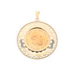 Gouden hanger van 10 gulden munt Koning Willem De Derde 1875, Sieraden, Tassen en Uiterlijk, Ophalen of Verzenden, Gebruikt, Goud