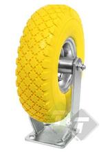 Bokwiel Massief, PU Wiel,  Vol Rubber, Anti Lek, 300mm Hoog,, Doe-het-zelf en Verbouw, Zwenkwielen, Ophalen of Verzenden, Nieuw