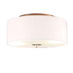 Landelijke plafondlamp wit 30 cm - Drum, Huis en Inrichting, Lampen | Plafondlampen, Nieuw, Overige materialen, Modern