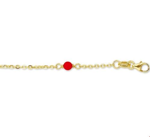 The Jewelry Collection Geelgouden Armband bloedkoraal, Sieraden, Tassen en Uiterlijk, Armbanden, Verzenden