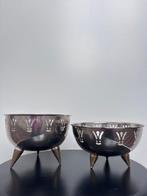 Fruitschaal (2) - Messing, Verchroomd - Eclectische set