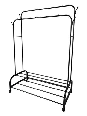 Kledingrek met wieltjes | Metaal | 110x55x165cm | Zwart beschikbaar voor biedingen