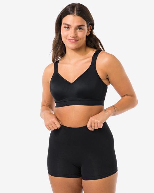 HEMA Licht corrigerende boxer bamboe hoge taille zwart, Kleding | Dames, Ondergoed en Lingerie, Verzenden