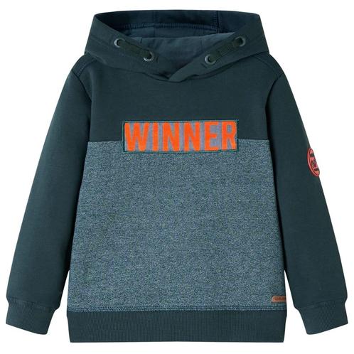 vidaXL Kindertrui met capuchon 116 donkergroen, Kinderen en Baby's, Kinderkleding | Overige, Nieuw, Verzenden