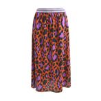 Milano Italy • midi rok luipaard • 36, Kleding | Dames, Rokken, Verzenden, Maat 36 (S), Rood, Milano Italy