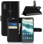 DrPhone Moto One / P30 Play Flipcover - Bookcase - Luxe book, Telecommunicatie, Mobiele telefoons | Hoesjes en Frontjes | Overige merken