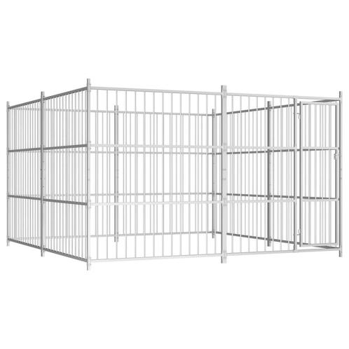 Hondenkennel voor buiten 300x300x185 cm, Dieren en Toebehoren, Hondenhokken, Nieuw, Verzenden