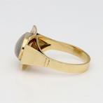 Ring - 14 karaat Geel goud - Maansteen, Sieraden, Tassen en Uiterlijk, Ringen, Nieuw